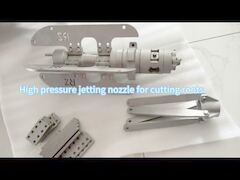 Chain flail nozzle for removing hard roots inside sewers