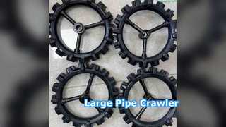 Sewer Crawler Robot Inspects Large Pipes
