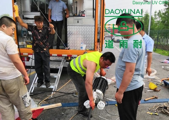 UV Sewer Lining Ultraviolet Curing Process Trenchless Water Line Repair Urban DN740