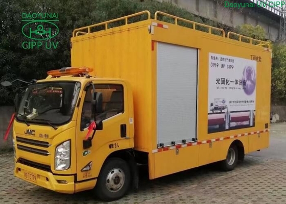 High voltage light source for UV CIPP equipment to fix sewers by no-dig method