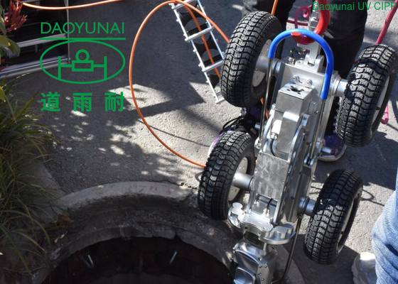 Portable Mainline Sewer Crawler Camera For Pipe Inspection Municipal Network Big Diameters